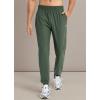imagebaleaf Mens Joggers Pants Athletic Workout Track Running Gym Lightweight Quick Dry Tapered Jogger Zipper PocketsArmy Green