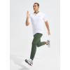imagebaleaf Mens Joggers Pants Athletic Workout Track Running Gym Lightweight Quick Dry Tapered Jogger Zipper PocketsArmy Green