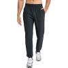 imagebaleaf Mens Joggers Pants Athletic Workout Track Running Gym Lightweight Quick Dry Tapered Jogger Zipper PocketsBlack