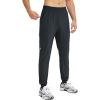 imagebaleaf Mens Joggers Pants Athletic Workout Track Running Gym Lightweight Quick Dry Tapered Jogger Zipper PocketsBlack