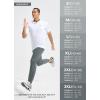 imagebaleaf Mens Joggers Pants Athletic Workout Track Running Gym Lightweight Quick Dry Tapered Jogger Zipper PocketsDrak Gray