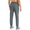 imagebaleaf Mens Joggers Pants Athletic Workout Track Running Gym Lightweight Quick Dry Tapered Jogger Zipper PocketsDrak Gray