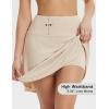 imagebaleaf Womens 18quot Tennis Skorts Skirts Knee Length with Liner Shorts High Waisted Golf Pickleball Athletic with PocketsKhaki