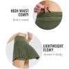 imagebaleaf Womens Pleated Tennis Skirt Golf Skorts for Woman High Waisted Lightweight Athletic Shorts PocketsArmy Green