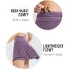 imagebaleaf Womens Pleated Tennis Skirt Golf Skorts for Woman High Waisted Lightweight Athletic Shorts PocketsCardamom Purple