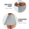 imagebaleaf Womens Pleated Tennis Skirt Golf Skorts for Woman High Waisted Lightweight Athletic Shorts PocketsLight Grey
