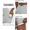 imagebaleaf Womens Pleated Tennis Skirt Golf Skorts for Woman High Waisted Lightweight Athletic Shorts PocketsLight Grey