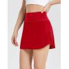imagebaleaf Womens Pleated Tennis Skirt Golf Skorts for Woman High Waisted Lightweight Athletic Shorts PocketsRed