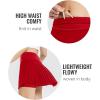 imagebaleaf Womens Pleated Tennis Skirt Golf Skorts for Woman High Waisted Lightweight Athletic Shorts PocketsRed