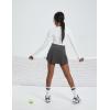 imagebaleaf Womens Pleated Tennis Skirt Golf Skorts for Woman High Waisted Lightweight Athletic Shorts PocketsSmoky Purple Ash