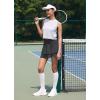imagebaleaf Womens Pleated Tennis Skirts Athletic Golf Skorts for Women with Pockets Shorts High Waisted Workout Layered RuffleBlack