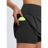imagebaleaf Womens Pleated Tennis Skirts Athletic Golf Skorts for Women with Pockets Shorts High Waisted Workout Layered RuffleBlack