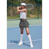 imagebaleaf Womens Pleated Tennis Skirts Athletic Golf Skorts for Women with Pockets Shorts High Waisted Workout Layered RuffleDark Grey