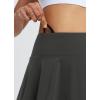 imagebaleaf Womens Pleated Tennis Skirts Athletic Golf Skorts for Women with Pockets Shorts High Waisted Workout Layered RuffleDark Grey