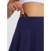imagebaleaf Womens Pleated Tennis Skirts Athletic Golf Skorts for Women with Pockets Shorts High Waisted Workout Layered RuffleNavy