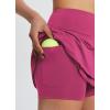 imagebaleaf Womens Pleated Tennis Skirts Athletic Golf Skorts for Women with Pockets Shorts High Waisted Workout Layered RuffleRose