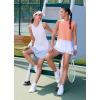 imagebaleaf Womens Pleated Tennis Skirts Athletic Golf Skorts for Women with Pockets Shorts High Waisted Workout Layered RuffleWhite