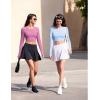 imagebaleaf Womens Tennis Skirts High Waisted Tummy Control Pleated Athletic Golf Skorts Skirts for Running with 2 PocketsBlack