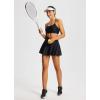 imagebaleaf Womens Tennis Skirts High Waisted Tummy Control Pleated Athletic Golf Skorts Skirts for Running with 2 PocketsBlack