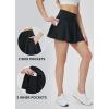 imagebaleaf Womens Tennis Skirts High Waisted Tummy Control Pleated Athletic Golf Skorts Skirts for Running with 2 PocketsBlack2 Side Pockets