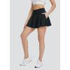 imagebaleaf Womens Tennis Skirts High Waisted Tummy Control Pleated Athletic Golf Skorts Skirts for Running with 2 PocketsBlack2 Side Pockets