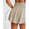 imagebaleaf Womens Tennis Skirts High Waisted Tummy Control Pleated Athletic Golf Skorts Skirts for Running with 2 PocketsKhaki