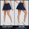 imagebaleaf Womens Tennis Skirts High Waisted Tummy Control Pleated Athletic Golf Skorts Skirts for Running with 2 PocketsNavy2 Side Pockets