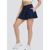imagebaleaf Womens Tennis Skirts High Waisted Tummy Control Pleated Athletic Golf Skorts Skirts for Running with 2 PocketsNavy2 Side Pockets
