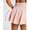 imagebaleaf Womens Tennis Skirts High Waisted Tummy Control Pleated Athletic Golf Skorts Skirts for Running with 2 PocketsPink