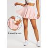imagebaleaf Womens Tennis Skirts High Waisted Tummy Control Pleated Athletic Golf Skorts Skirts for Running with 2 PocketsPink