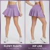imagebaleaf Womens Tennis Skirts High Waisted Tummy Control Pleated Athletic Golf Skorts Skirts for Running with 2 PocketsPurple2 Side Pockets