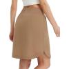 imagebaleaf Skorts for Women 20quot Golf Athletic Tennis Skirts Knee Length Pickleball Hiking Casual Skort Zipper Pockets UPF50Brown