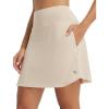 imagebaleaf Womens 18quot Tennis Skorts Skirts Knee Length with Liner Shorts High Waisted Golf Pickleball Athletic with PocketsKhaki