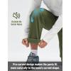 imagebaleaf Mens Fleece Lined Hiking Cargo Pants Softshell Water Resistant Snow Thermal Pants Winter Insulate with Zipper PocketArmy Green