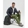 imagebaleaf Mens Fleece Lined Hiking Cargo Pants Softshell Water Resistant Snow Thermal Pants Winter Insulate with Zipper PocketArmy Green