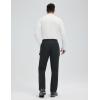 imagebaleaf Mens Fleece Lined Hiking Cargo Pants Softshell Water Resistant Snow Thermal Pants Winter Insulate with Zipper PocketBlack