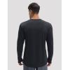 imagebaleaf Mens Mountain Bike Shirts Long Sleeve Loosefit Cycling Jersey Zipper Pocket UPF 50 Workout Hiking Athletic RunningBlack