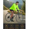 imagebaleaf Mens Mountain Bike Shirts Long Sleeve Loosefit Cycling Jersey Zipper Pocket UPF 50 Workout Hiking Athletic RunningFluorescent Green