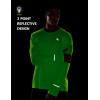 imagebaleaf Mens Mountain Bike Shirts Long Sleeve Loosefit Cycling Jersey Zipper Pocket UPF 50 Workout Hiking Athletic RunningFluorescent Green