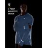 imagebaleaf Mens Mountain Bike Shirts Long Sleeve Loosefit Cycling Jersey Zipper Pocket UPF 50 Workout Hiking Athletic RunningLight Blue