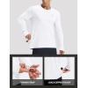 imagebaleaf Mens Mountain Bike Shirts Long Sleeve Loosefit Cycling Jersey Zipper Pocket UPF 50 Workout Hiking Athletic RunningWhite