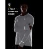 imagebaleaf Mens Mountain Bike Shirts Long Sleeve Loosefit Cycling Jersey Zipper Pocket UPF 50 Workout Hiking Athletic RunningWhite