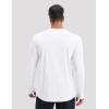 imagebaleaf Mens Mountain Bike Shirts Long Sleeve Loosefit Cycling Jersey Zipper Pocket UPF 50 Workout Hiking Athletic RunningWhite
