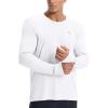 imagebaleaf Mens Mountain Bike Shirts Long Sleeve Loosefit Cycling Jersey Zipper Pocket UPF 50 Workout Hiking Athletic RunningWhite