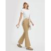 imagebaleaf Womens 26quot29quot Work Pants Stretchy Golf Lightweight Stretch Flare Dress Pant Pockets Bussiness UPF 5029inbrown