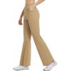 imagebaleaf Womens 26quot29quot Work Pants Stretchy Golf Lightweight Stretch Flare Dress Pant Pockets Bussiness UPF 5029inbrown