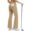 imagebaleaf Womens 26quot29quot Work Pants Stretchy Golf Lightweight Stretch Flare Dress Pant Pockets Bussiness UPF 5029inbrown