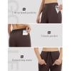 imagebaleaf Womens 26quot29quot Work Pants Stretchy Golf Lightweight Stretch Flare Dress Pant Pockets Bussiness UPF 5029indark Brown