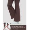 imagebaleaf Womens 26quot29quot Work Pants Stretchy Golf Lightweight Stretch Flare Dress Pant Pockets Bussiness UPF 5029indark Brown