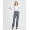 imagebaleaf Womens 26quot29quot Work Pants Stretchy Golf Lightweight Stretch Flare Dress Pant Pockets Bussiness UPF 5029indark Gray